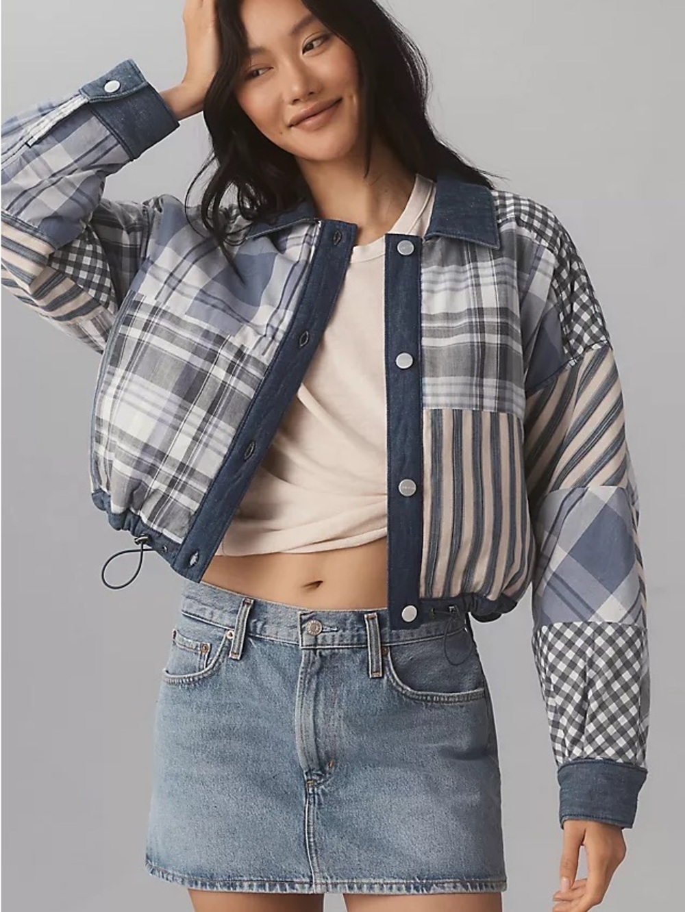 Pilcro Patchwork Anthropologie Jacket
